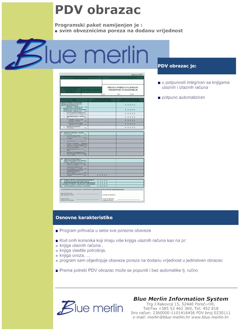 PDV - product sheet